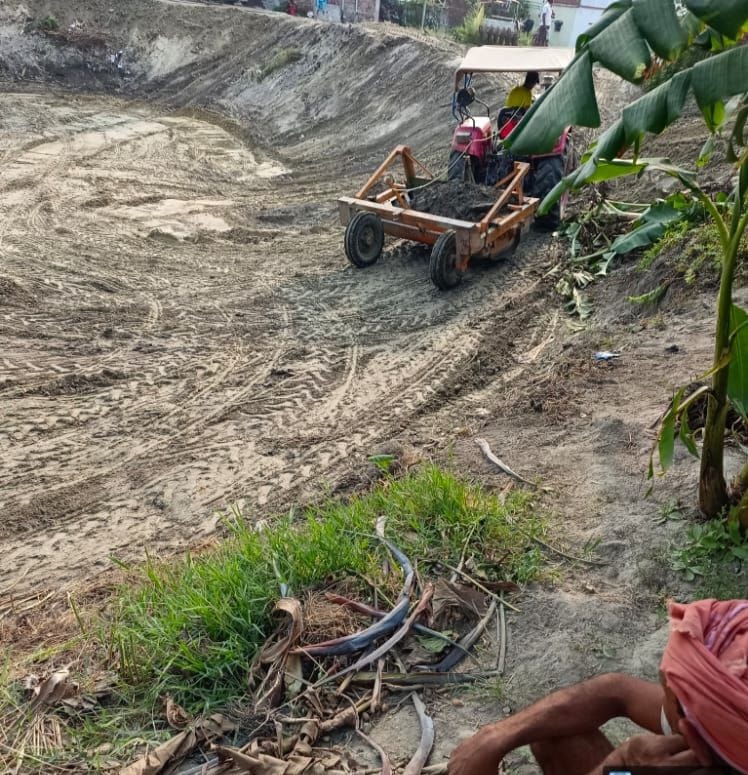 coruption in pond digging