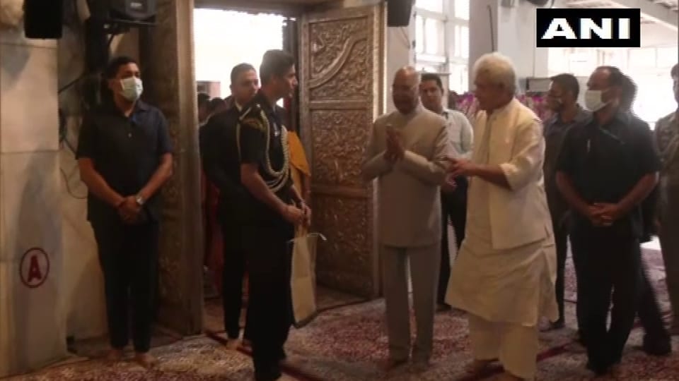 President Katra Visit: President ramnath kovind prayed Mata Vaishno devi Lg manoj sinha also accompanied