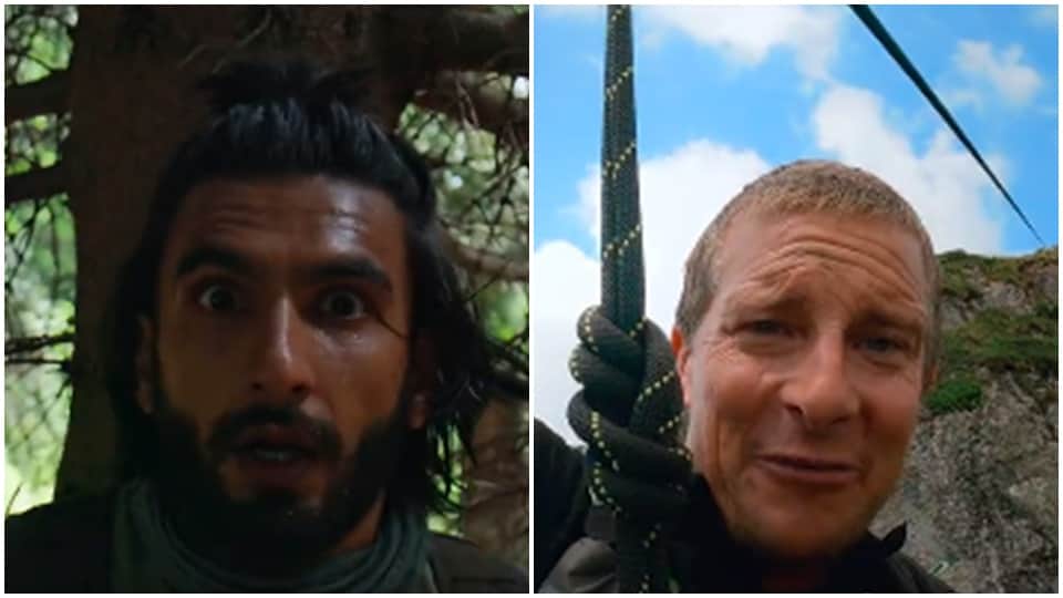 ranveer singh  adventure show ranveer vs wild with  bear grylls  trailer release on netflix