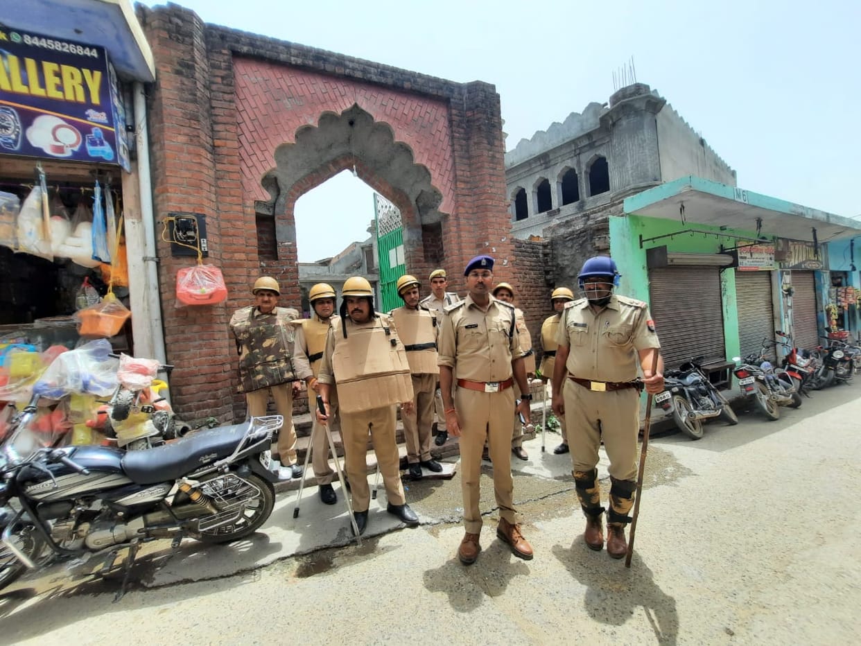 Police remained alert on Friday prayers, drone surveillance