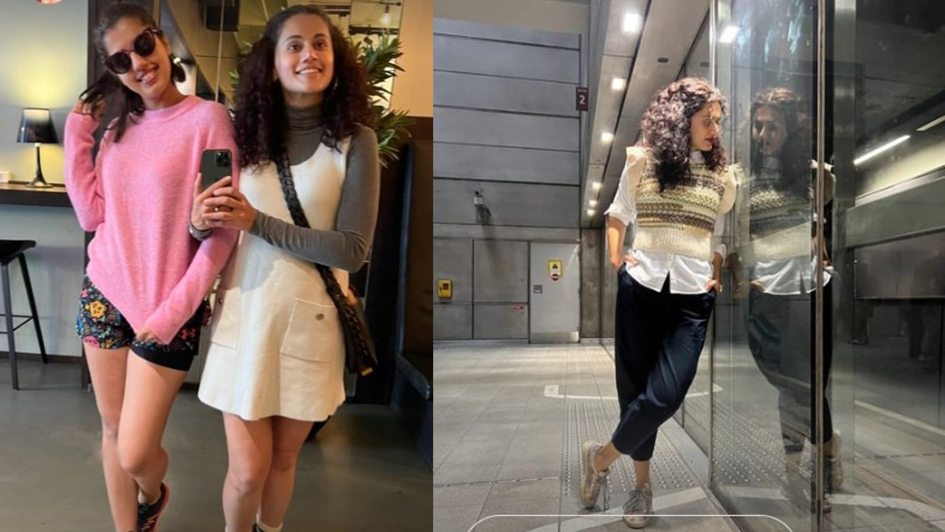 taapsee pannu holidays with sister shagun in denmark actres shares savours danish delicacy and quick workout