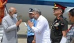 राष्ट्रपति का अभिवादन करते लाल चंद कटारुचक्क।  संवाद