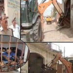 सहारनपुर में बवाल के बाद आरोपियों के घर पर चला बुलडोजर