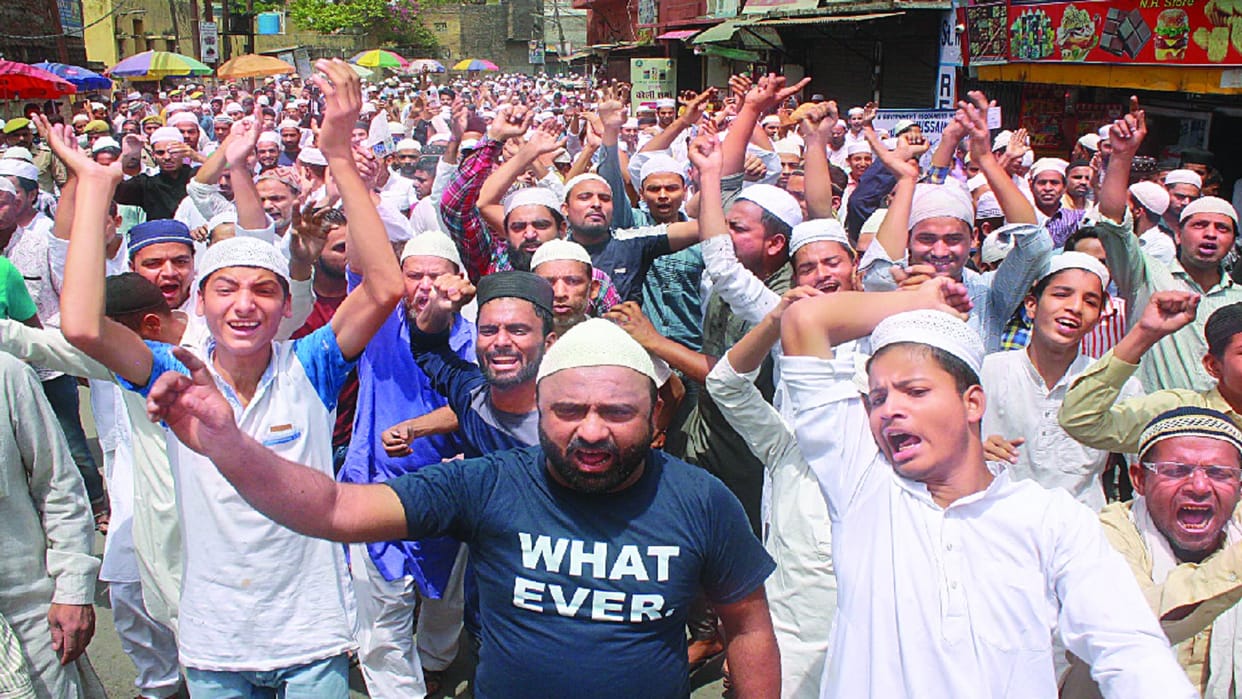 Demonstrations, sloganeering at three places including Jama Masjid after Friday prayers in Moradabad