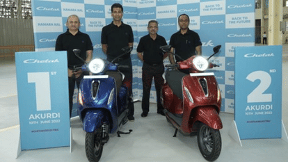 Bajaj Auto Akurdi Plant Pune Bajaj Auto announces inauguration of newly built EV manufacturing plant at Akurdi Pune bajaj electric scooter factory bajaj chetak electric scooter
