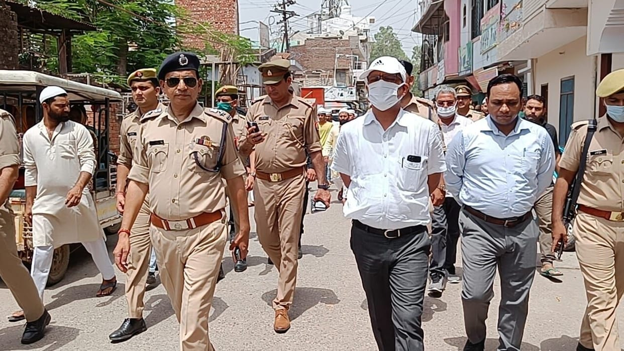 Tight guard across the district on Friday prayers