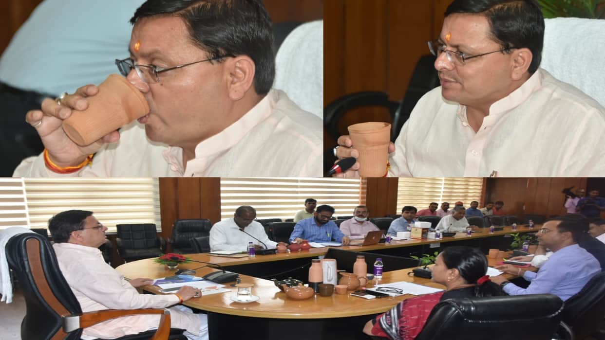 Kulhad Chai, CM Pushkar Singh Dhami initiative, Now tea will be drunk in Kulhad in CM residence and secretariat, See Photos