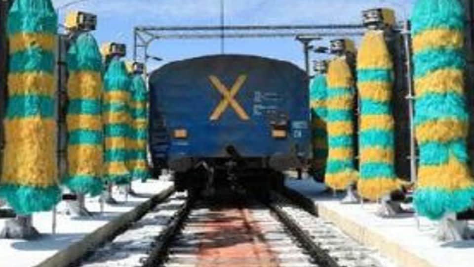 Railway did environmental protection work at Agra Cantt station