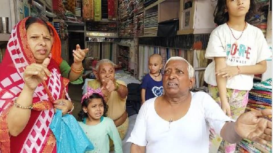 massive fire broke out in the five-storey house of a textile trader in Shikohabad