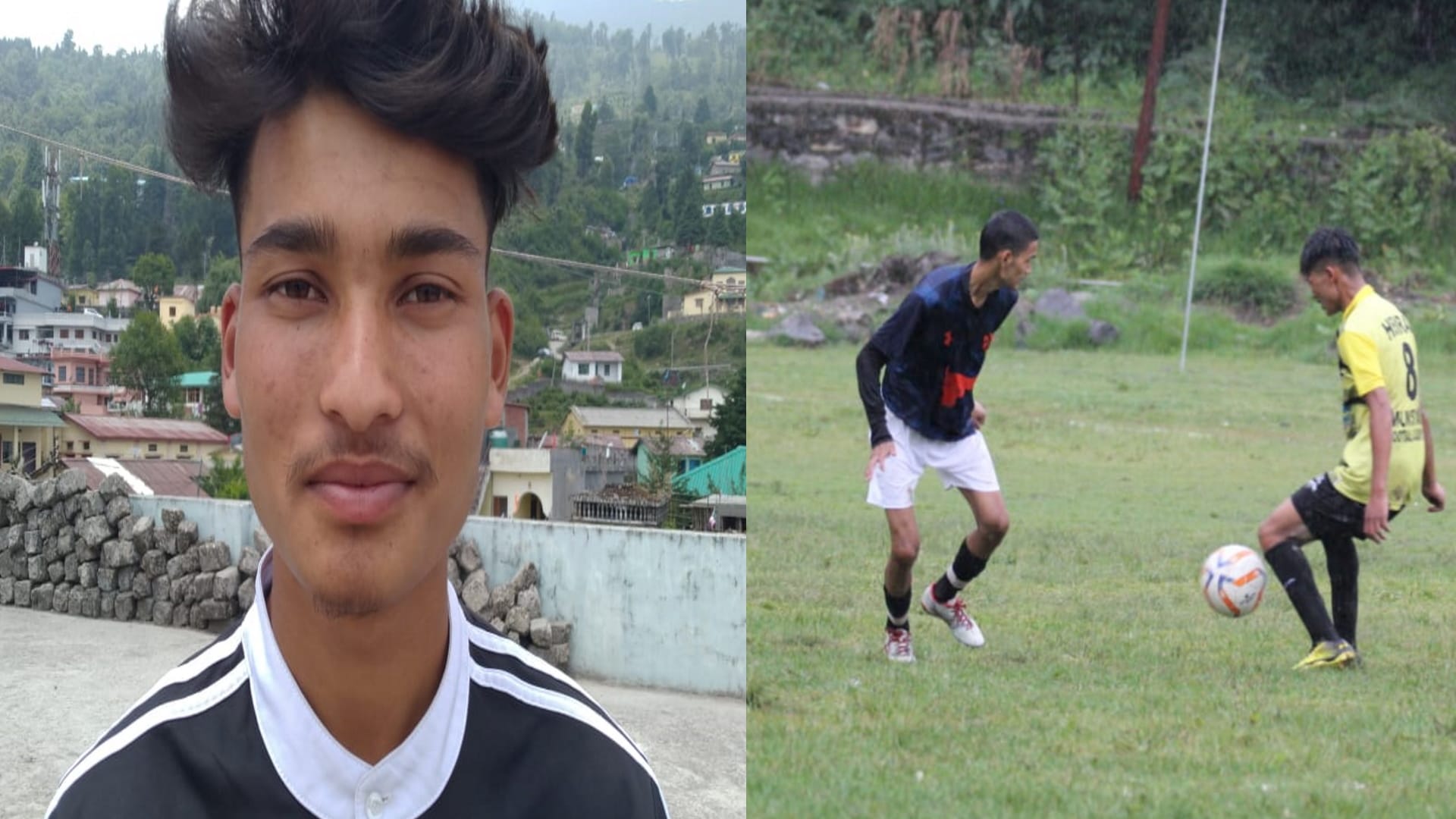 Young football player hemraj johari video viral, Cm Pushkar singh dhami praises, Pithoragarh boy scored with corner kick, See Photos