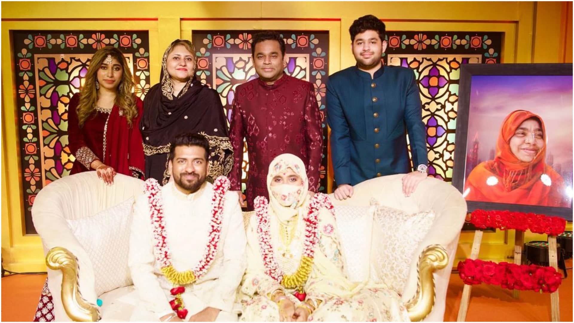 AR Rahman Daughter Khatija Wedding Reception Honey Singh Sonu Nigam And Manisha Koirala Attends the Party