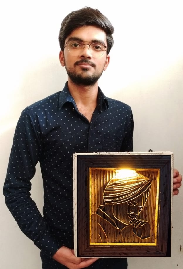 Picture of Sidhu Musewala made from scrap
