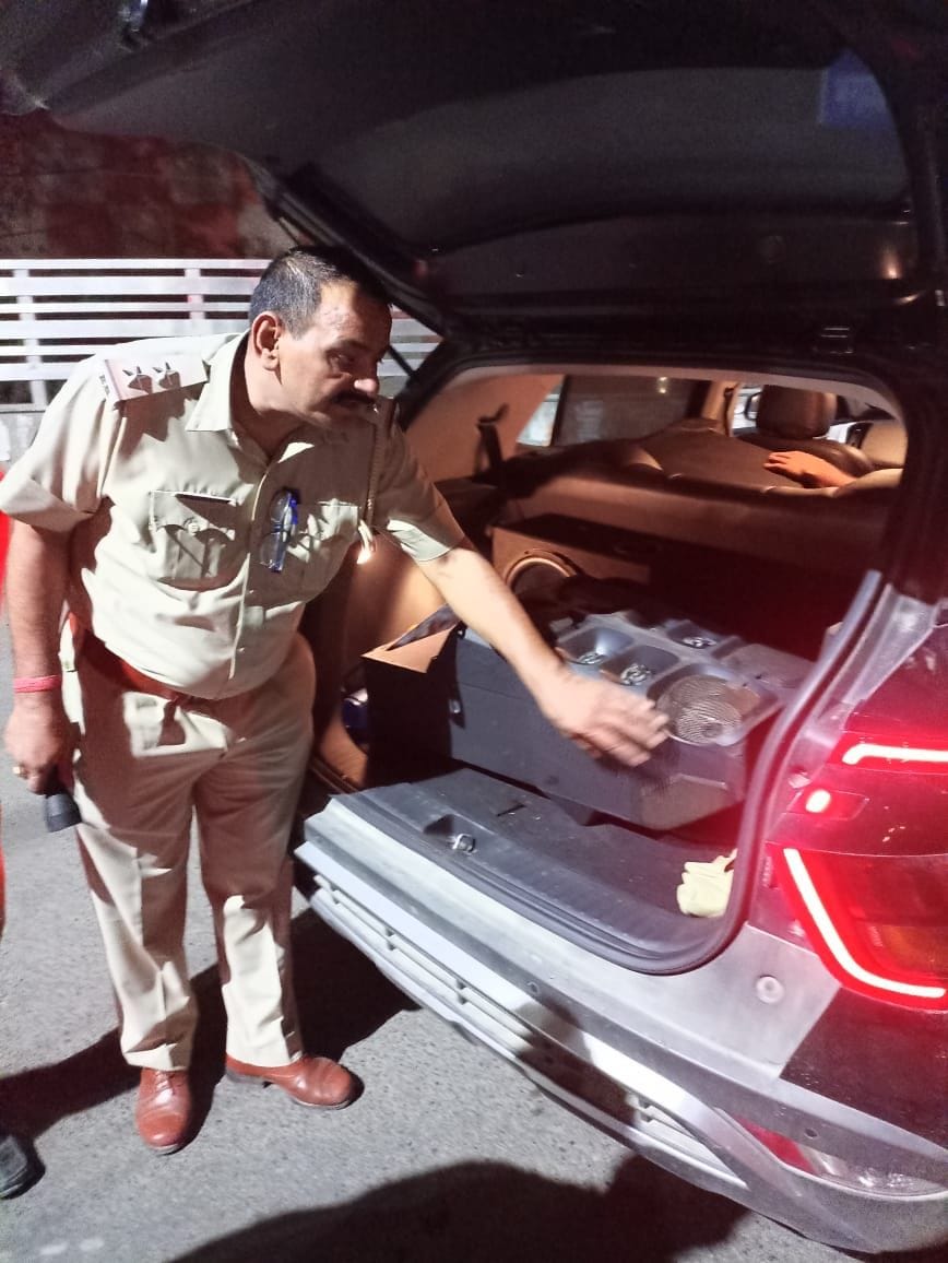 Caught 4.25 grams of heroin and 3 illegal pistols during night domination