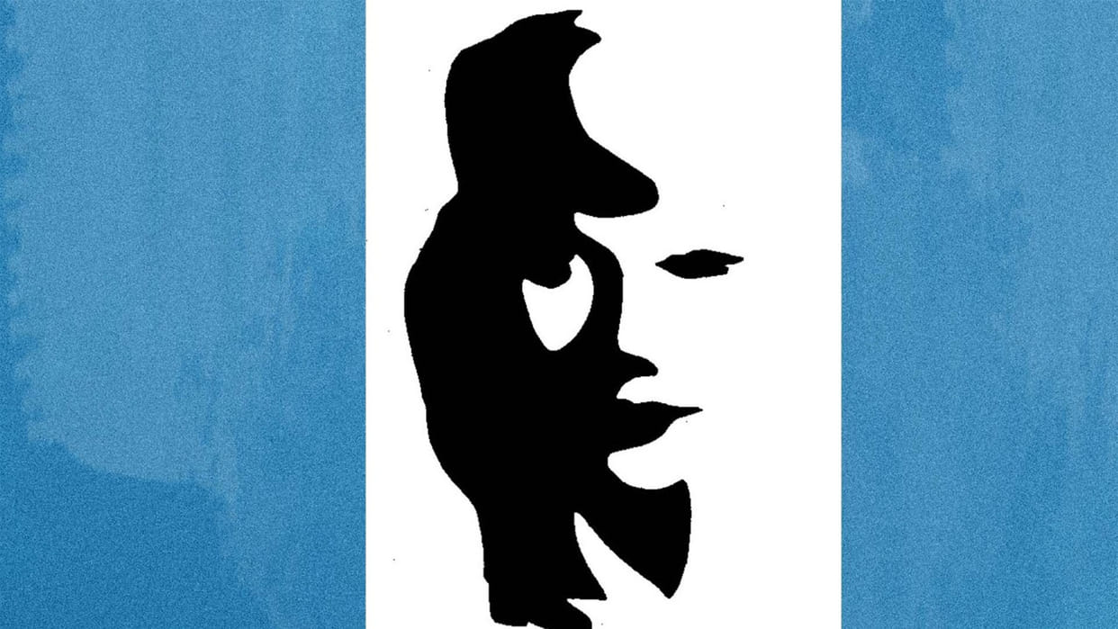 optical illusion personality psychological tricks girl or man playing saxophone what did you see first