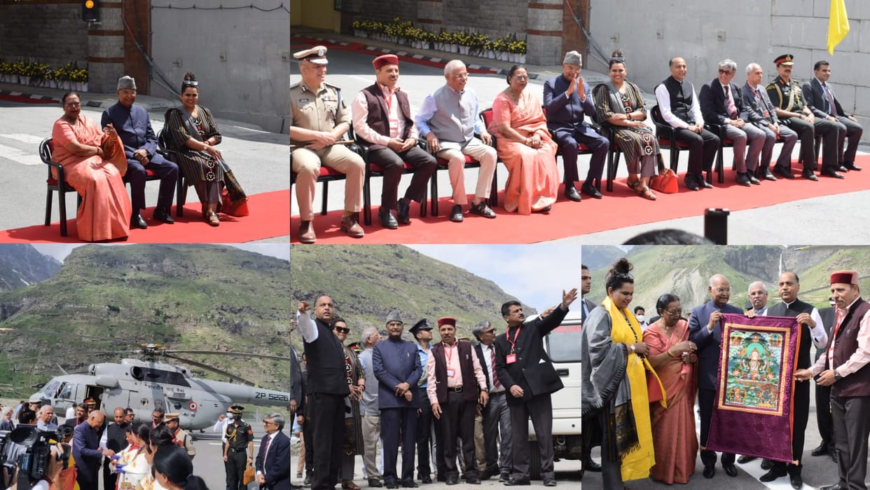President Ram Nath Kovind visit Atal Tunnel Rohtang in Himachal Pradesh