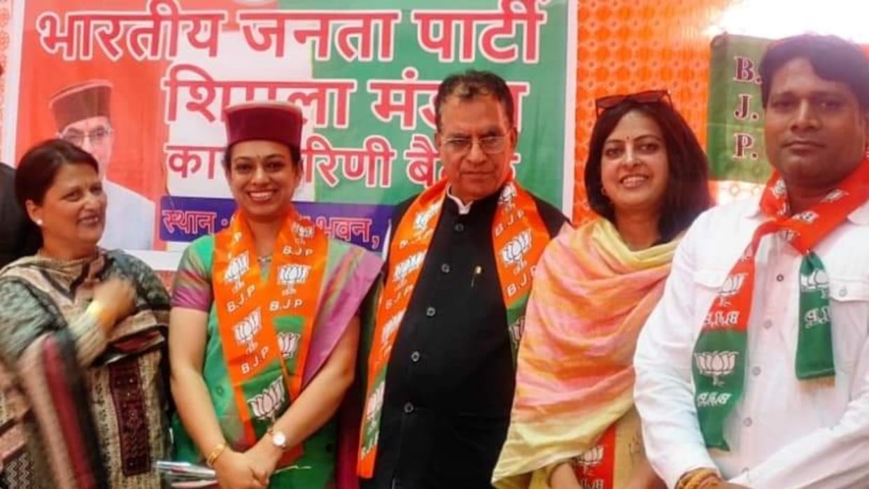 himachal shimla news: MC Shimla Councillor Shelli Sharma join BJP