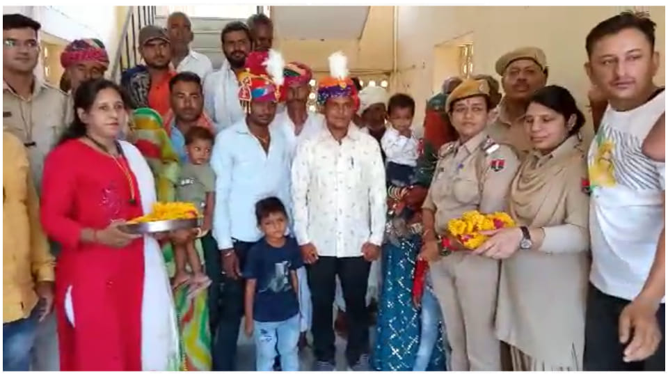 Remarriage of two couples after 7 years at mahila police station daijer Jodhpur Rajastan