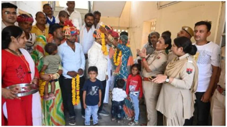 Remarriage of two couples after 7 years at mahila police station daijer Jodhpur Rajastan