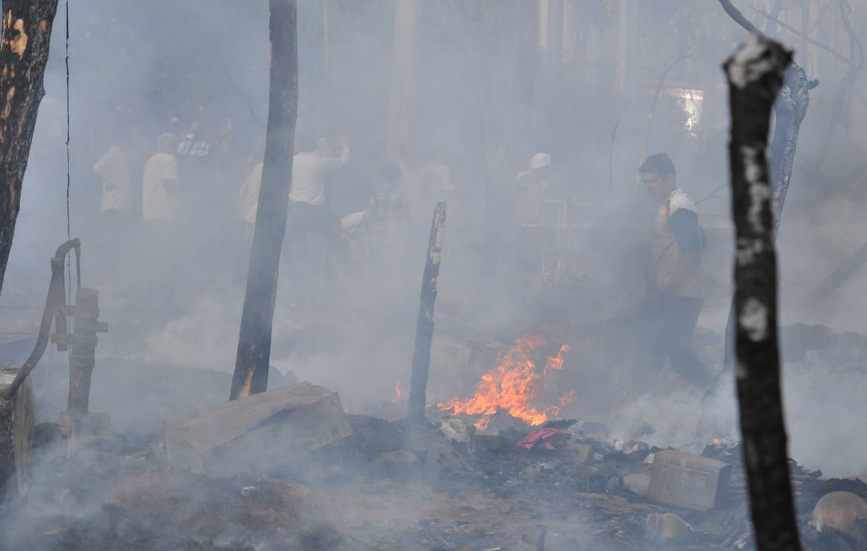 Two days ago, I had taken a cycle after taking a loan, that too got burnt.