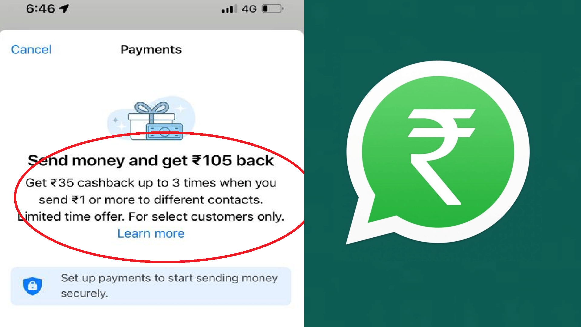 WhatsApp Pay cashback offer goes live on ios for iphone user in India here how to avail it