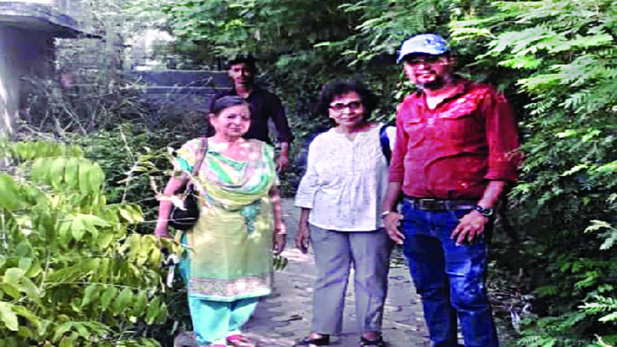Environmental lovers adorned a park in Vasundhara with greenery with the help of the Municipal Corporation