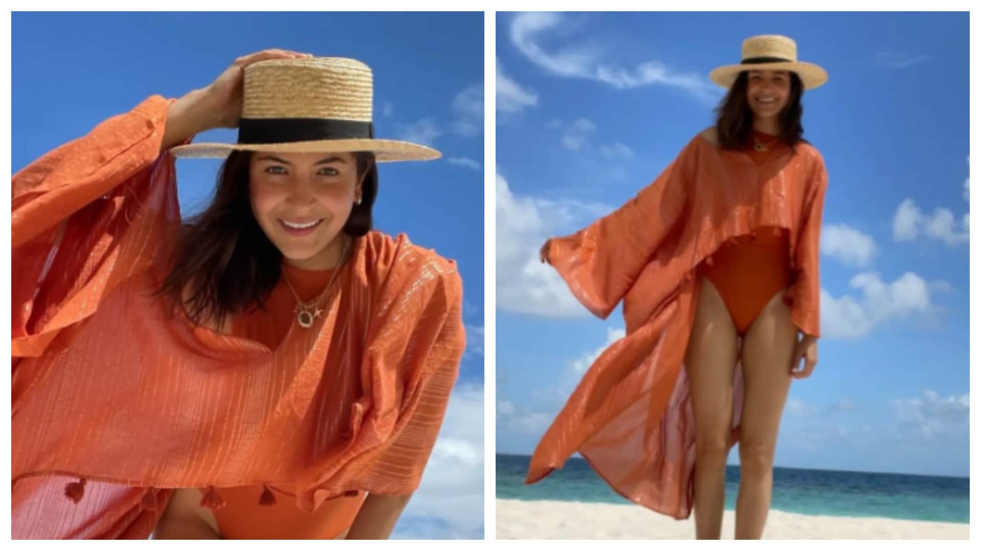 anushka sharma shared video of maldives cycling with daughter vamika   