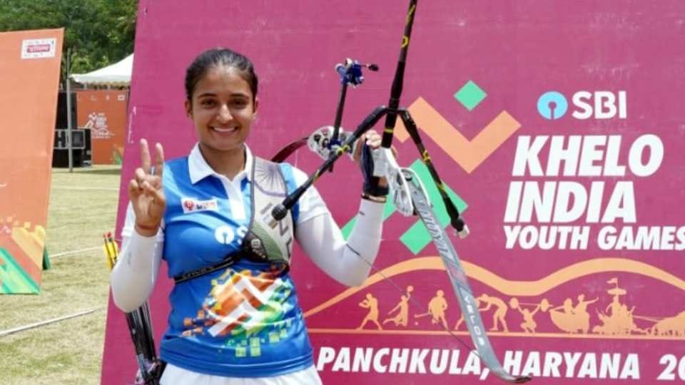 Archer Riddhi won gold medal in Khelo India Youth Games 2021