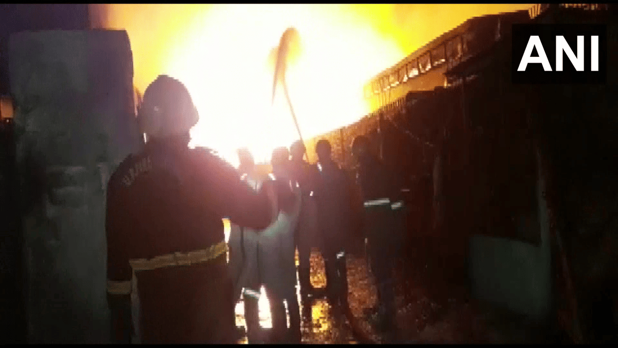 Fire breaks out in soap manufacturing factory in Bulandshahr
