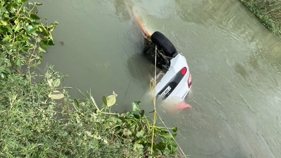 Four died after car fell in west yamuna link canal in sonipat