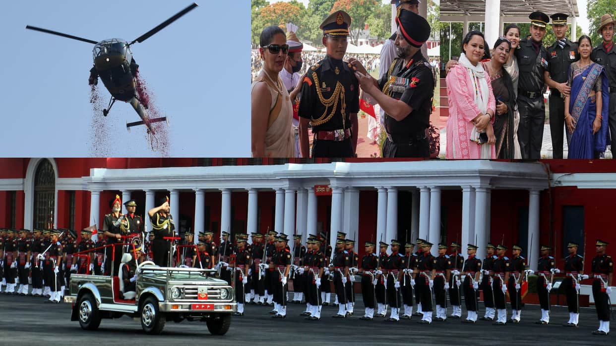 IMA passing out parade, POP 2022, helicopter showered flowers, young army officers took oath to protect ountry, See Photos