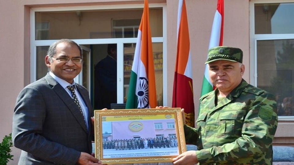 Indian envoy hands over India-Tajikistan Friendship Hospital to Deputy Defence Minister of Tajikistan