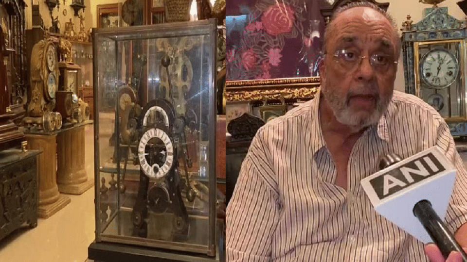 Anil Bhalla of Indore has a collection of antique clocks he has more than 650 watches