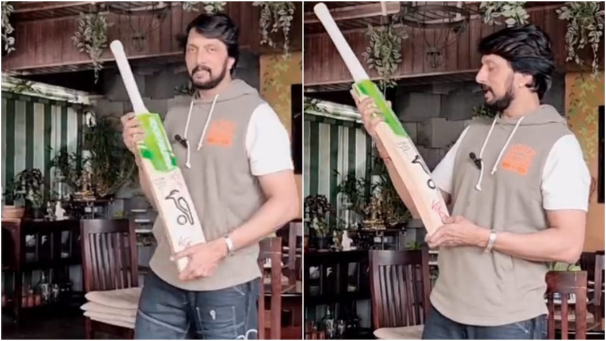 VIDEO: Rajasthan Royals gave a special gift to Kichcha Sudeep, the actor said thanks to Jos Buttler