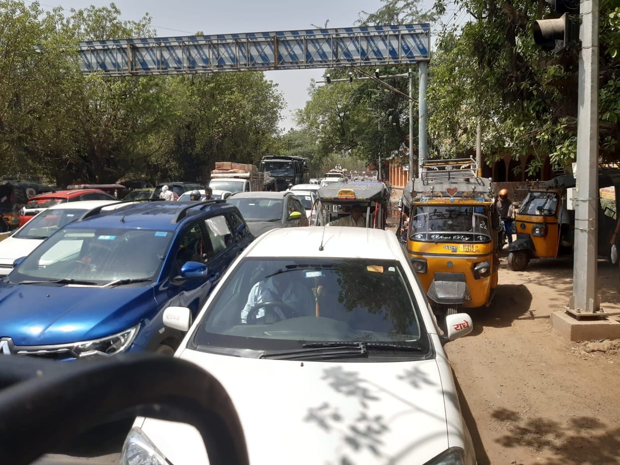 Mathura: Then all the roads in the city of Bihari ji got jammed