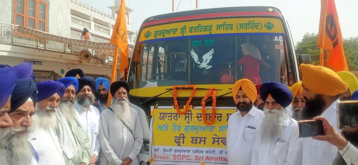 Free AC bus started for Sri Harmandir Sahib, Kurukshetra
