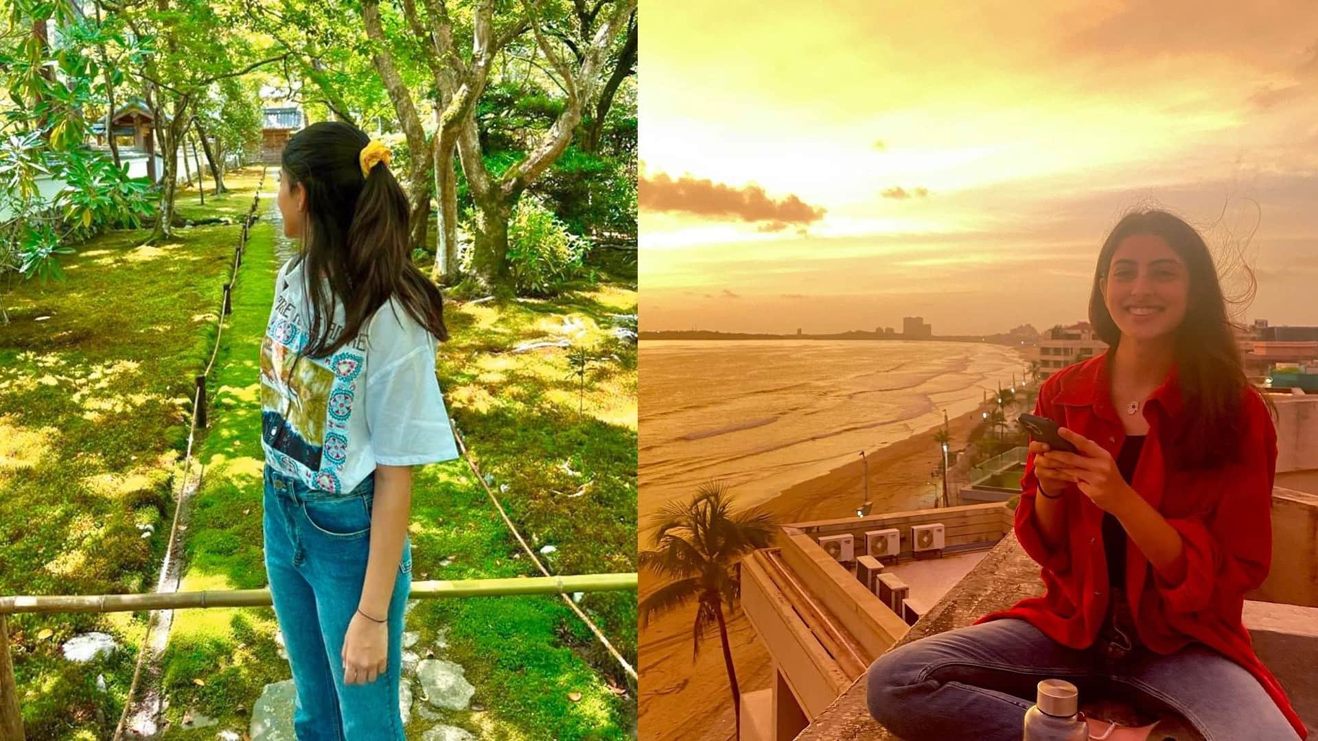 navya naveli nanda shares pics from japan fans says You are example that you need not wear short clothes to look beautiful