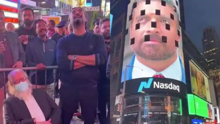 Rocketry The Nambi Effect: R madhavan film screened at times square billboard see video