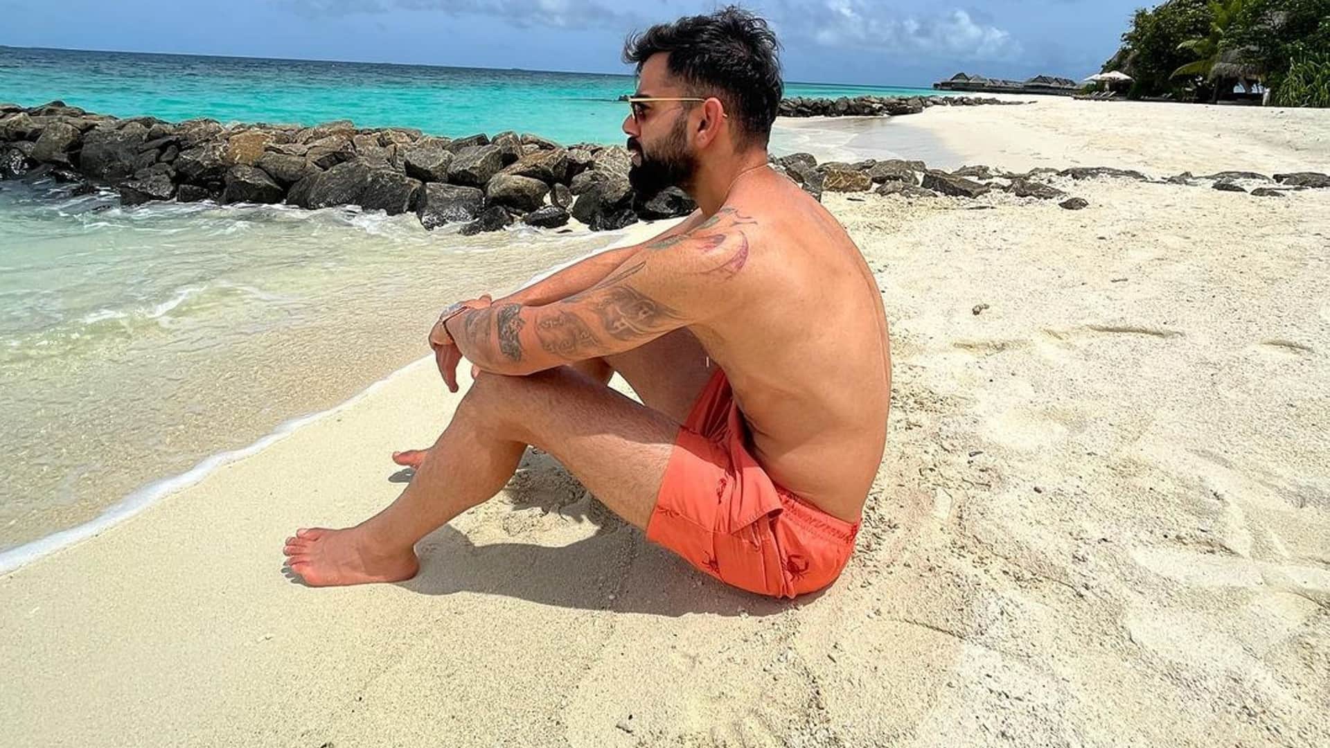 Virat Kohli holidaying with Anushka Sharma and Vamika in Maldives check pictures