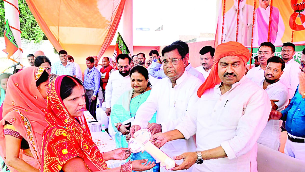 Union minister Ajay mishra teni in Bahraich.