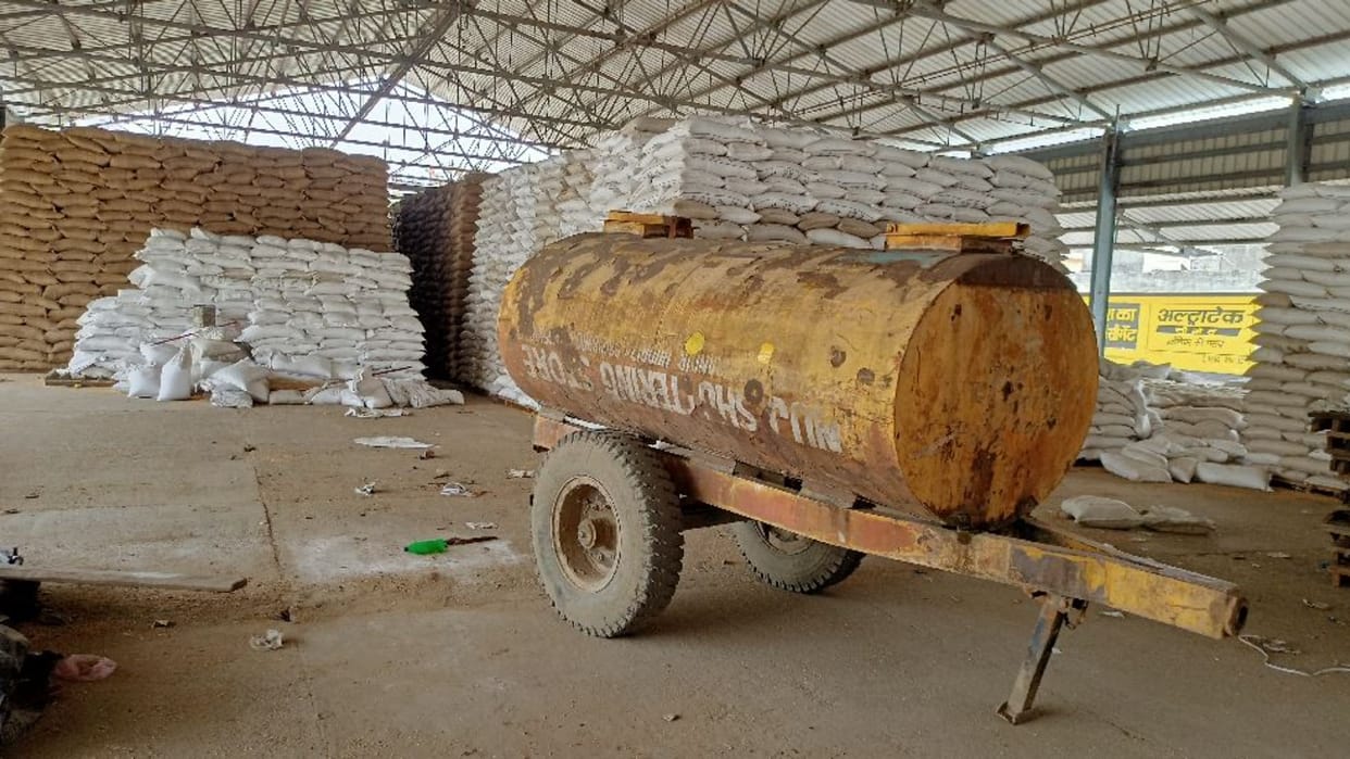 Water tanker was brought in Yamunanagar grain market six times before