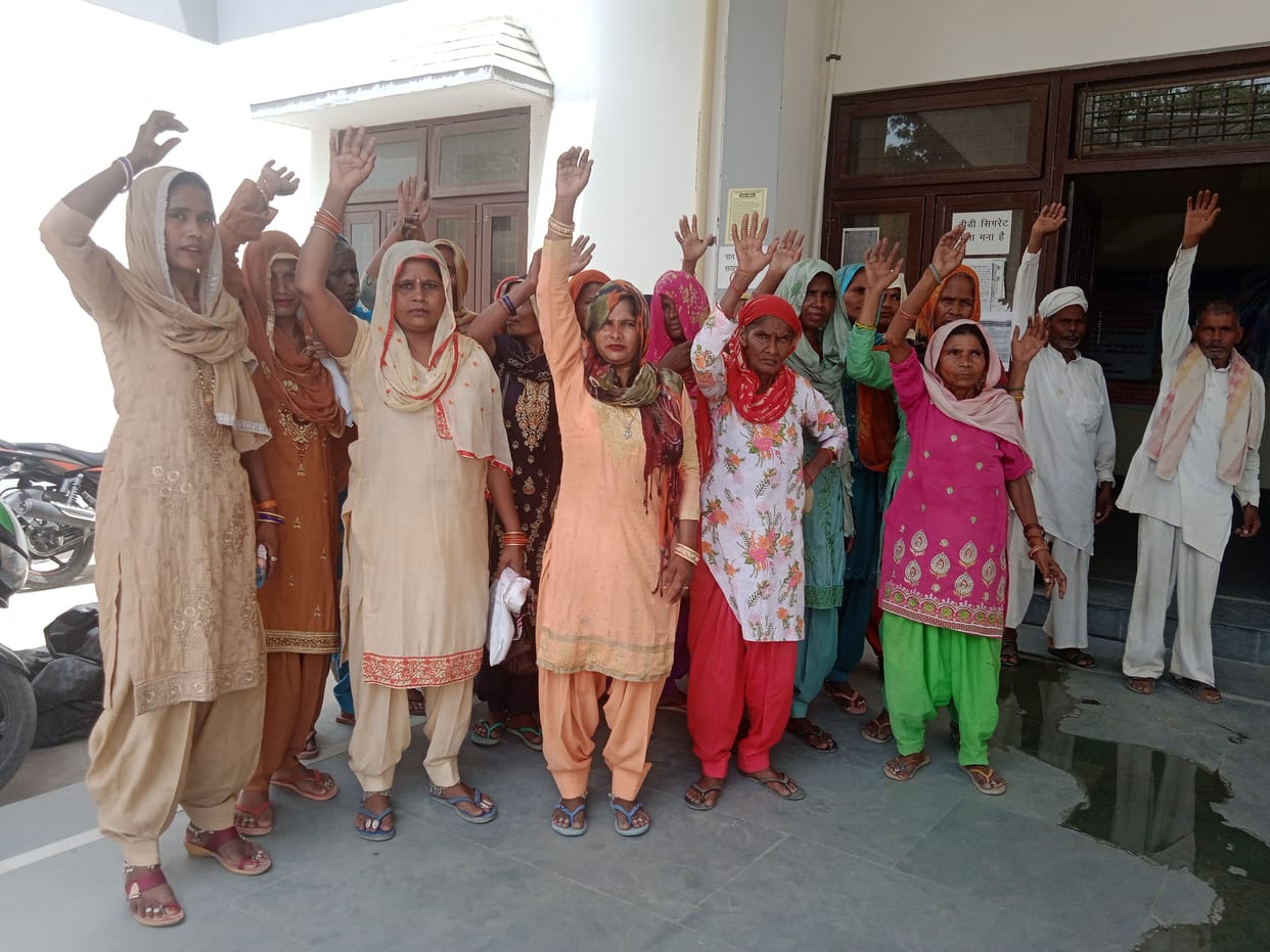 Ruckus of the unemployed for work in MNREGA
