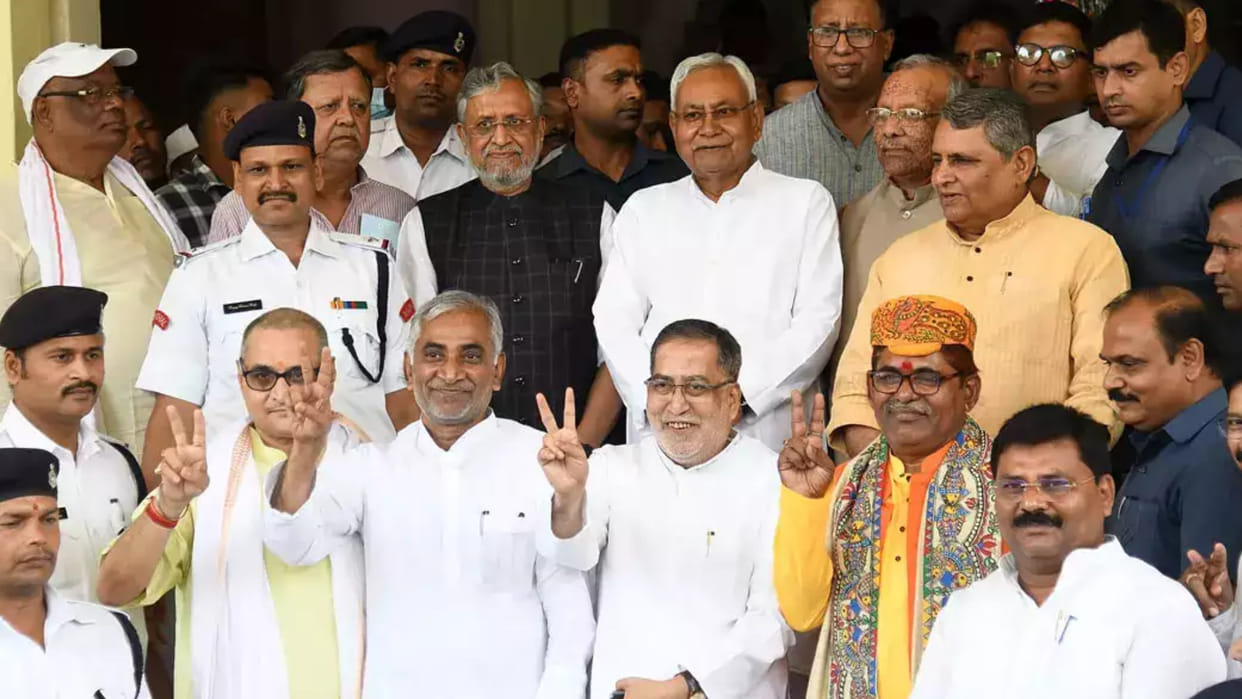 Four NDA candidates three of RJD elected unopposed to Bihar council