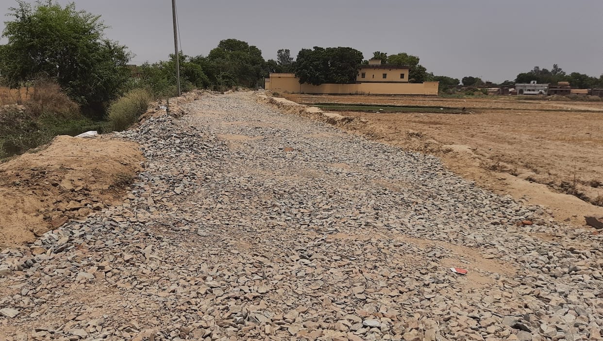 Legislator's effort brought color, road started being built, villagers happy
