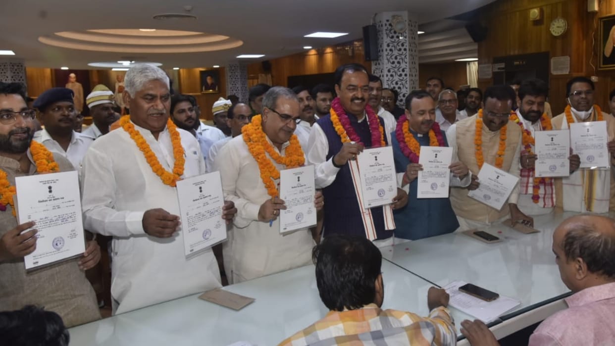 All the candidates of BJP and SP win MLC election unopposed.