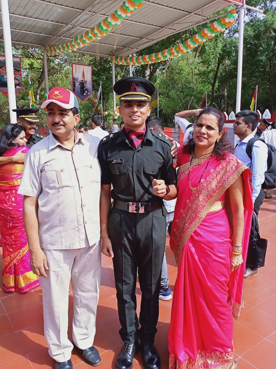 Abhishek became an officer in the Army's Engineering Corps