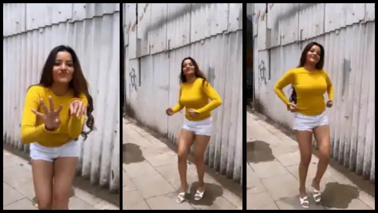 Bhojpuri: Actress Monalisa dance Video on nikamma movie song starring shilpa shetty abhimanyu dassani shirley setia