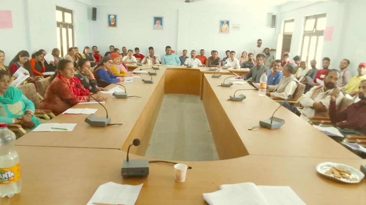 kisan sabha meting held in nirmand