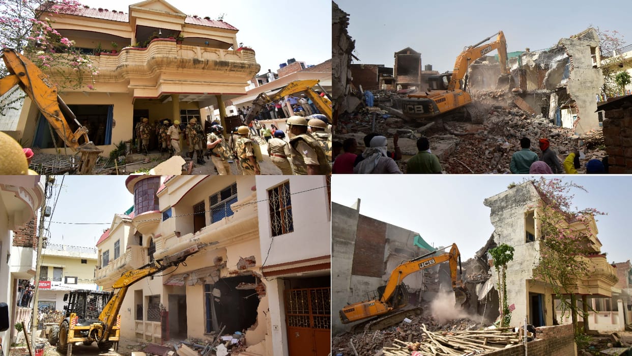 Prayagraj Violence Mastermind Javed house was demolished see pictures