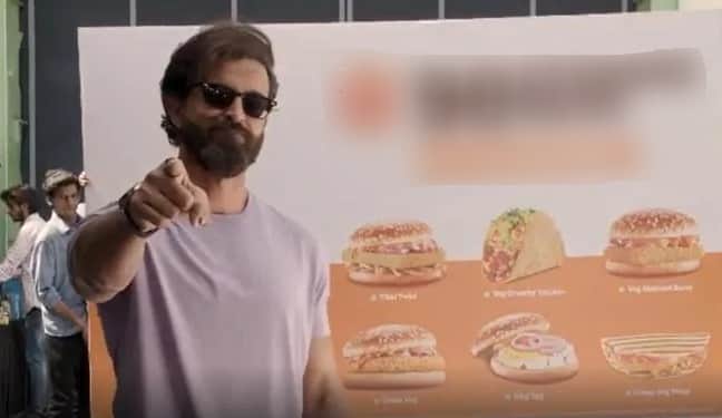 Burger company use a unique way to advertise with Hrithik Roshan the video went viral on internet