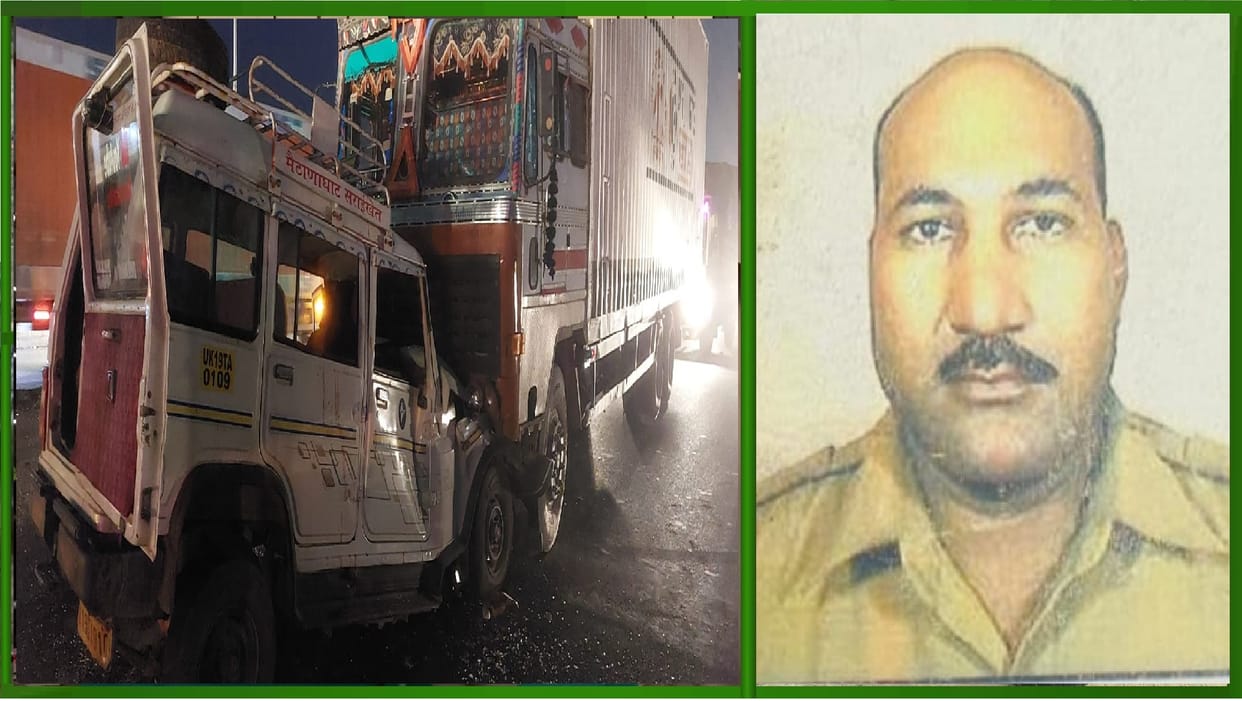 Road accident in Amroha Delhi Police constable dies four including head constable injured